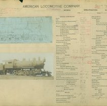 Specificationsfor ALCO 2-8-0 Coal Locomotive - front